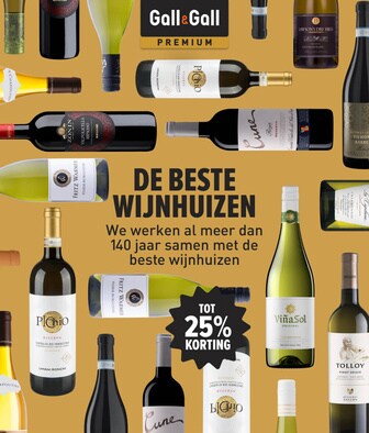 De beste premium wijnhuizen nu extra voordelig. 25% korting. Wij werken al meer dan 140 jaar samen met de beste wijnhuizen